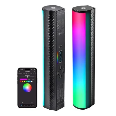 neewer tl21c app led light wand _ black